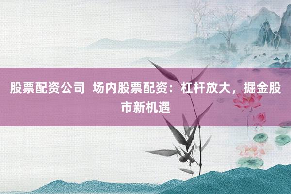 股票配资公司  场内股票配资：杠杆放大，掘金股市新机遇