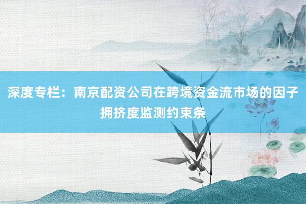 深度专栏：南京配资公司在跨境资金流市场的因子拥挤度监测约束条
